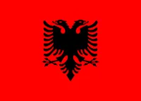 Albaniens flagga